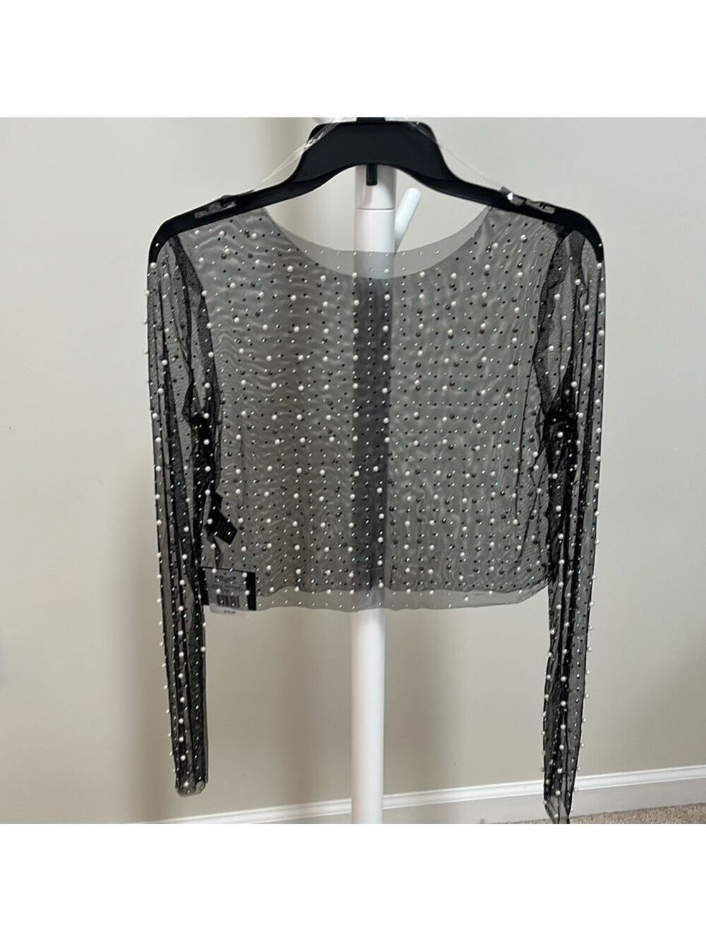 Pearl & Rhinestone Embellished Top - Picture 2 of 9